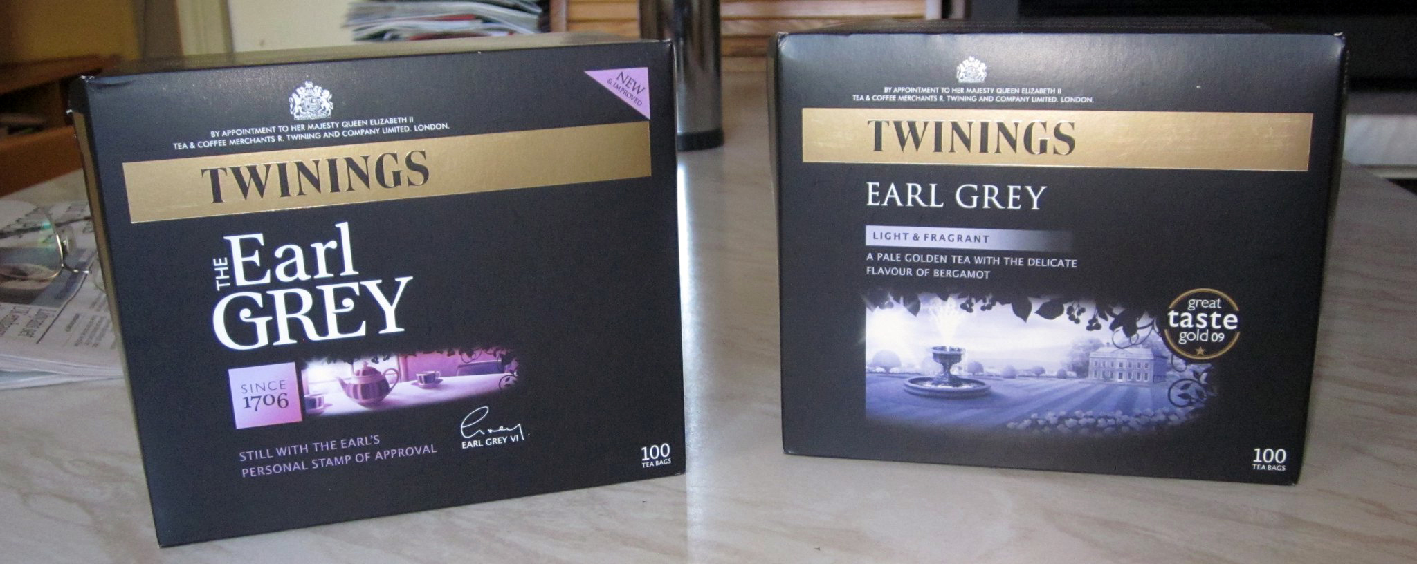 Twinings The Earl Grey vs. Twinings Earl Grey Classic recipe.
