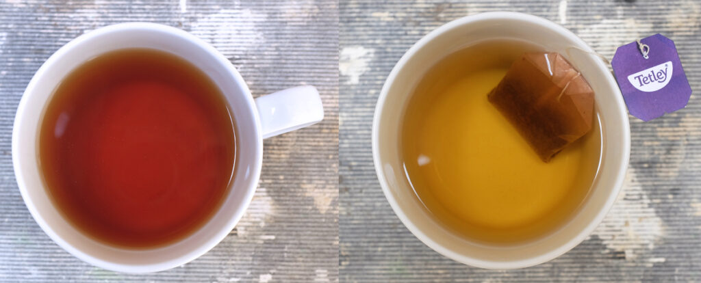 Tetley Earl Grey tea - First steep versus second steep.
