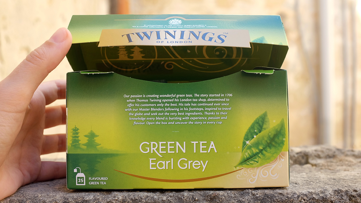 Twinings of London Green Tea Earl Grey Tea Bag Review My Earl Grey