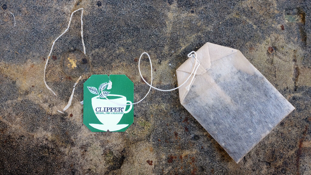 Clipper Earl Grey unbleached and plastic-free tea bags.