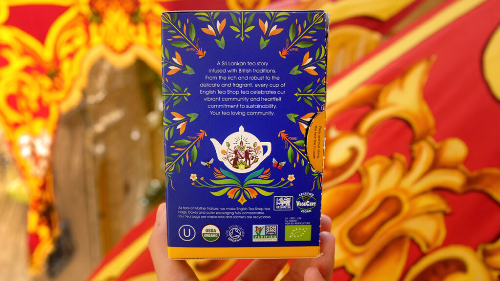 English Tea Shop Earl Grey Packaging and Certifications