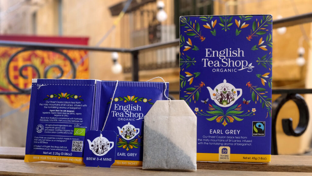 English Tea Shop Earl Grey Tea Bag Packaging